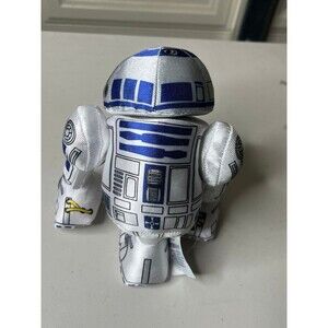 Disney Store Star Wars HEAD SPINNING R2-D2 DRIOD ROBOT 7" Plush STUFFED Toy
